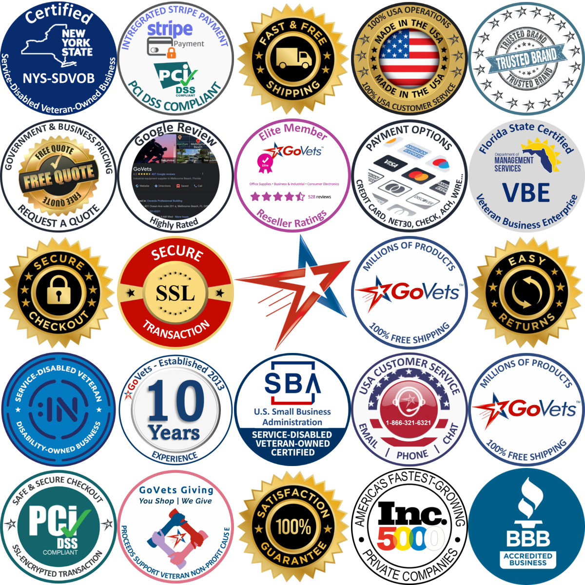 A selection of Valves products on GoVets