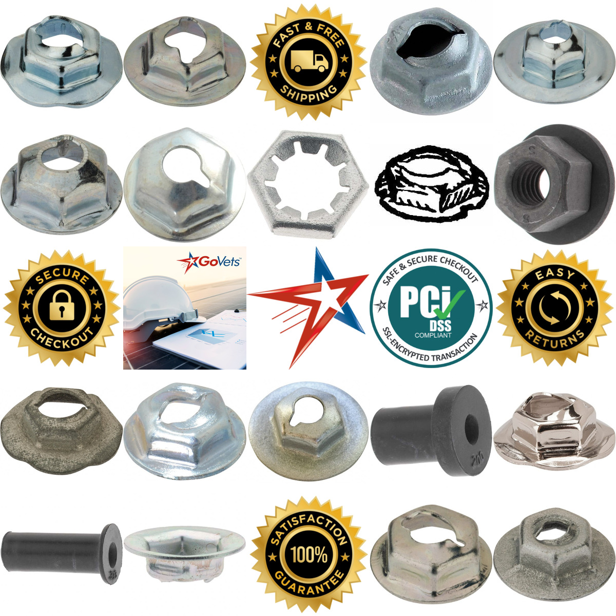 Millions of Products A selection of Washer Lock Nuts products on GoVets