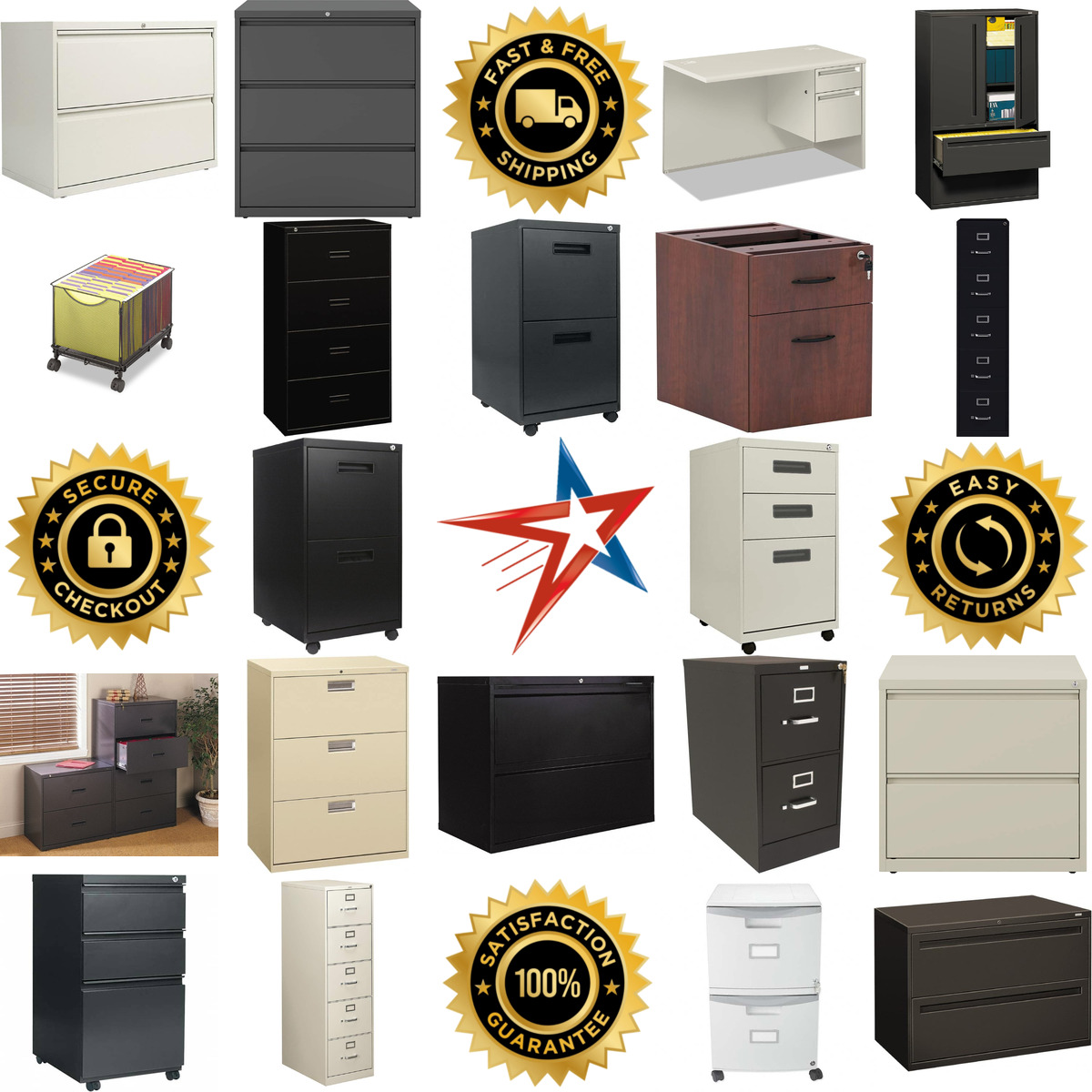 Millions of Products A selection of File Cabinets and Storage products on GoVets