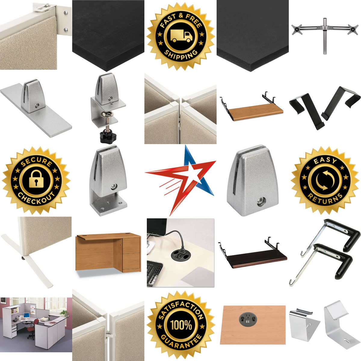 Millions of Products A selection of Office Cubicle Partition Accessories products on GoVets
