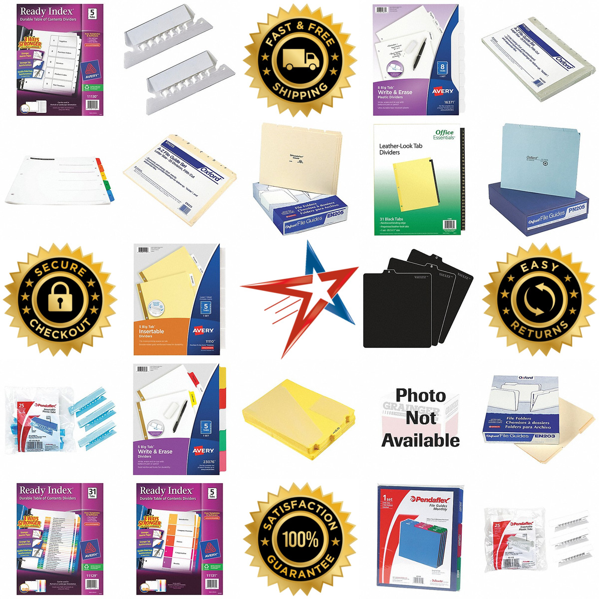 Millions of Products A selection of Index Tabs products on GoVets