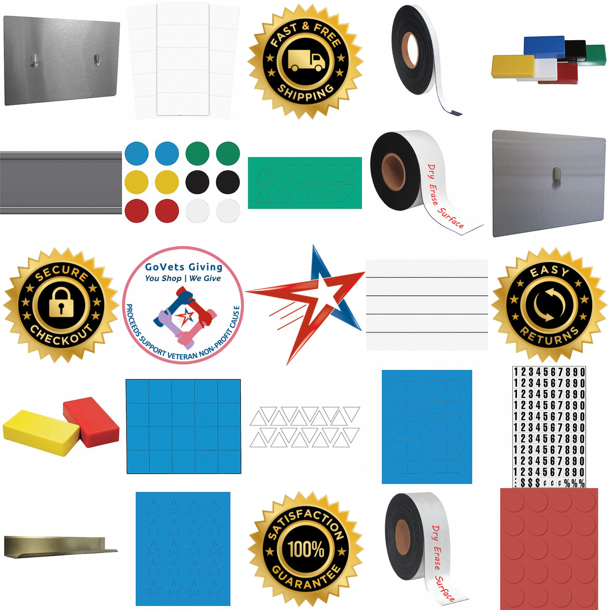 Millions of Products A selection of Magnetic Board Accessories products on GoVets