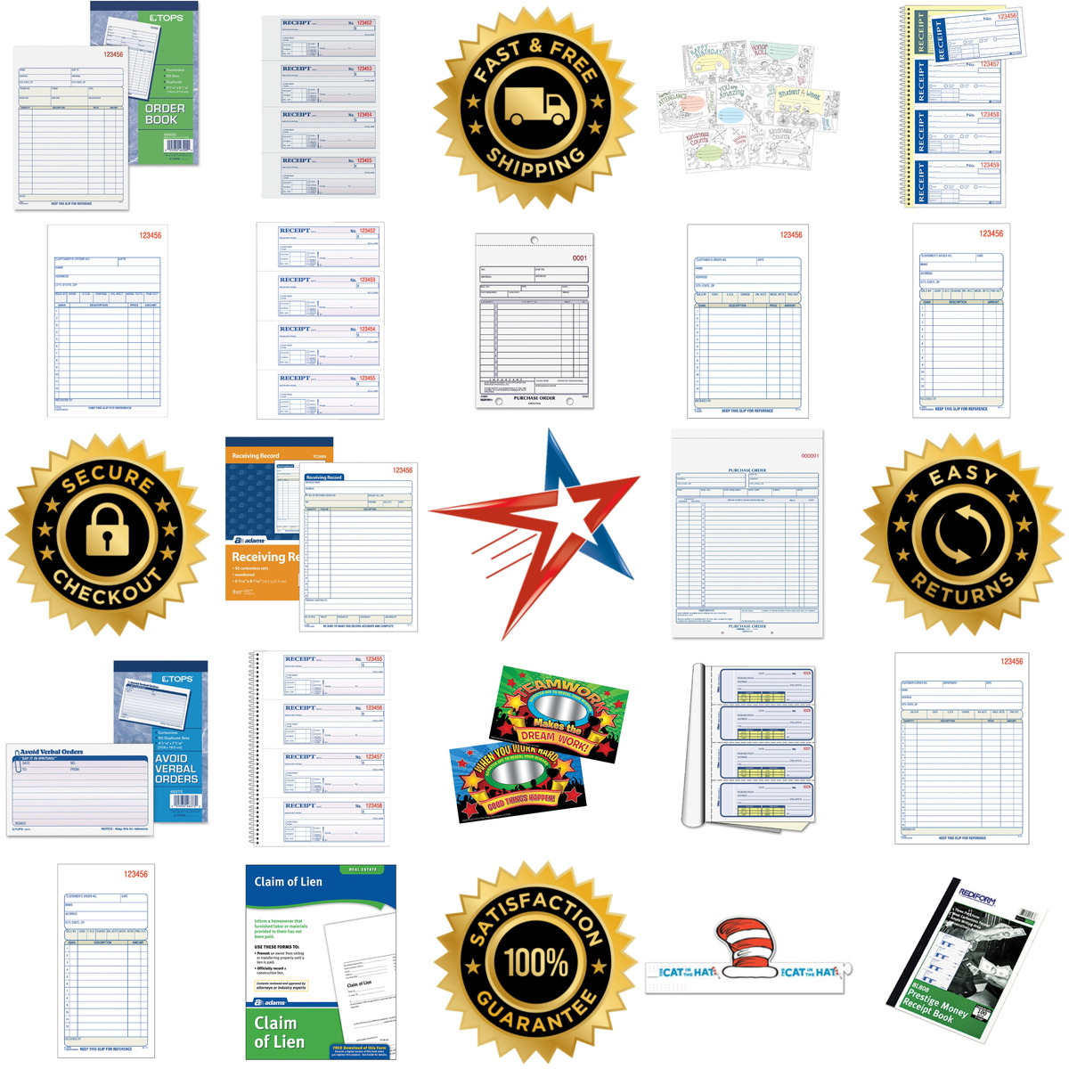 Millions of Products A selection of Business Forms products on GoVets