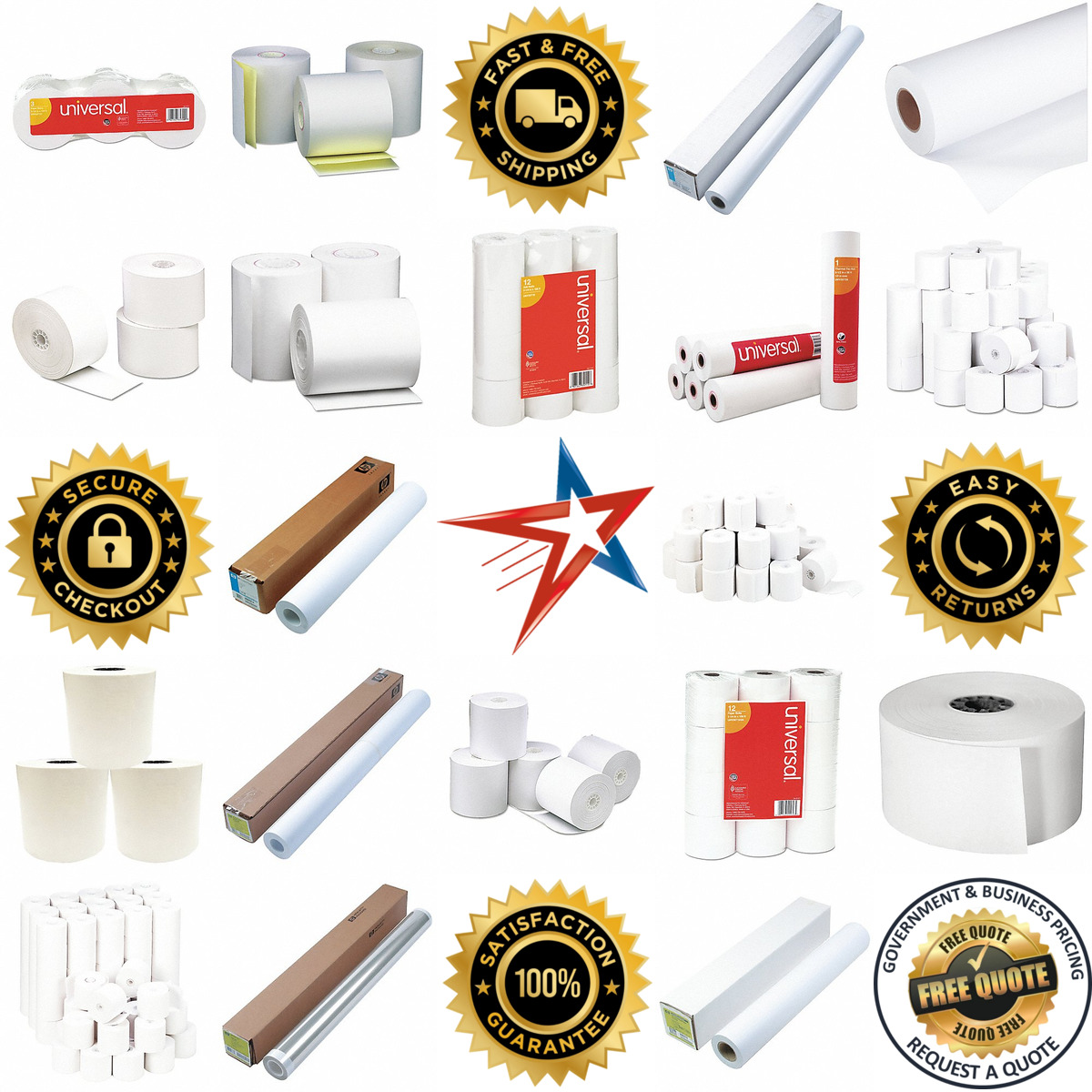 Millions of Products A selection of Paper Rolls products on GoVets