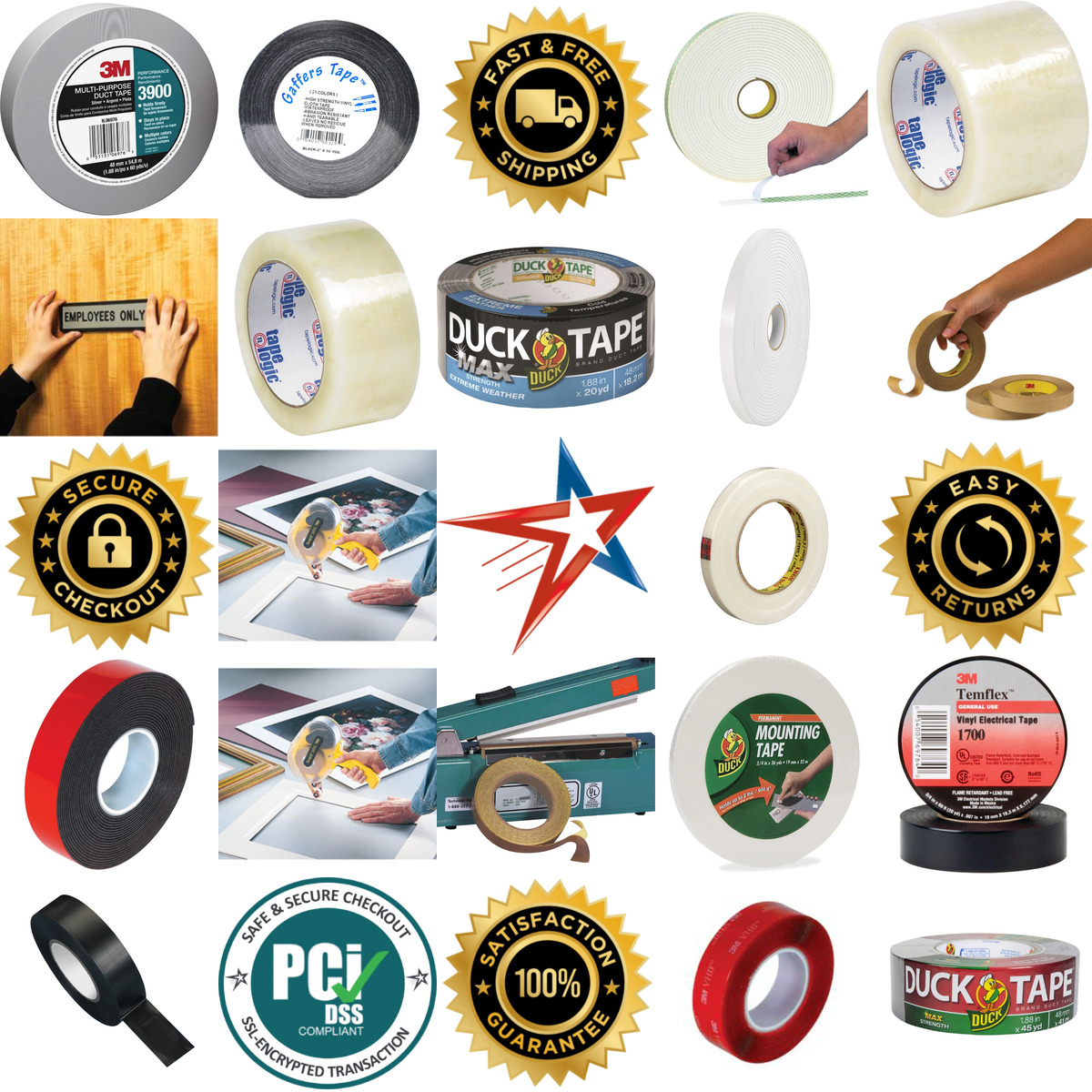 Millions of Products A selection of Industrial Tape products on GoVets
