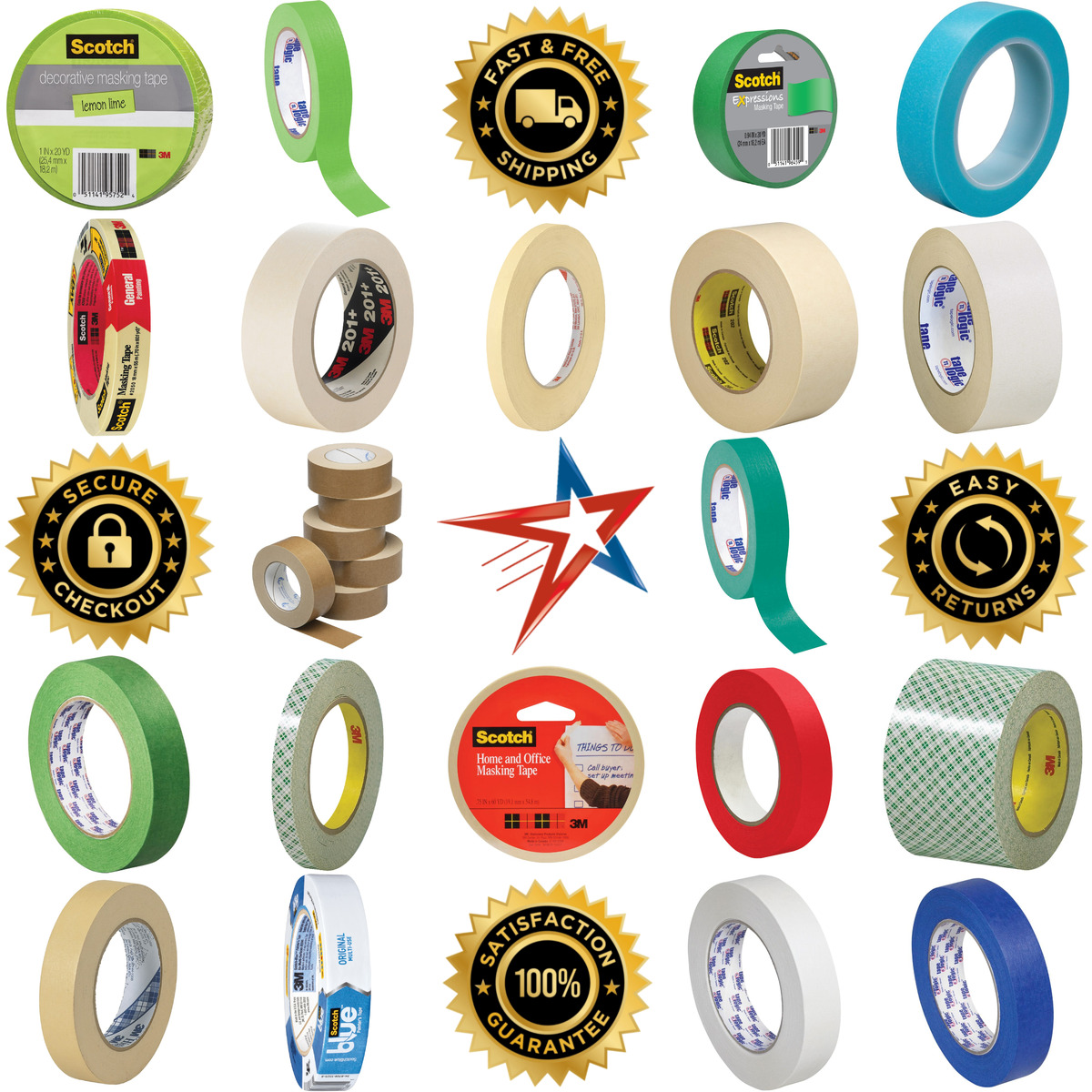 Millions of Products A selection of Masking Tape products on GoVets