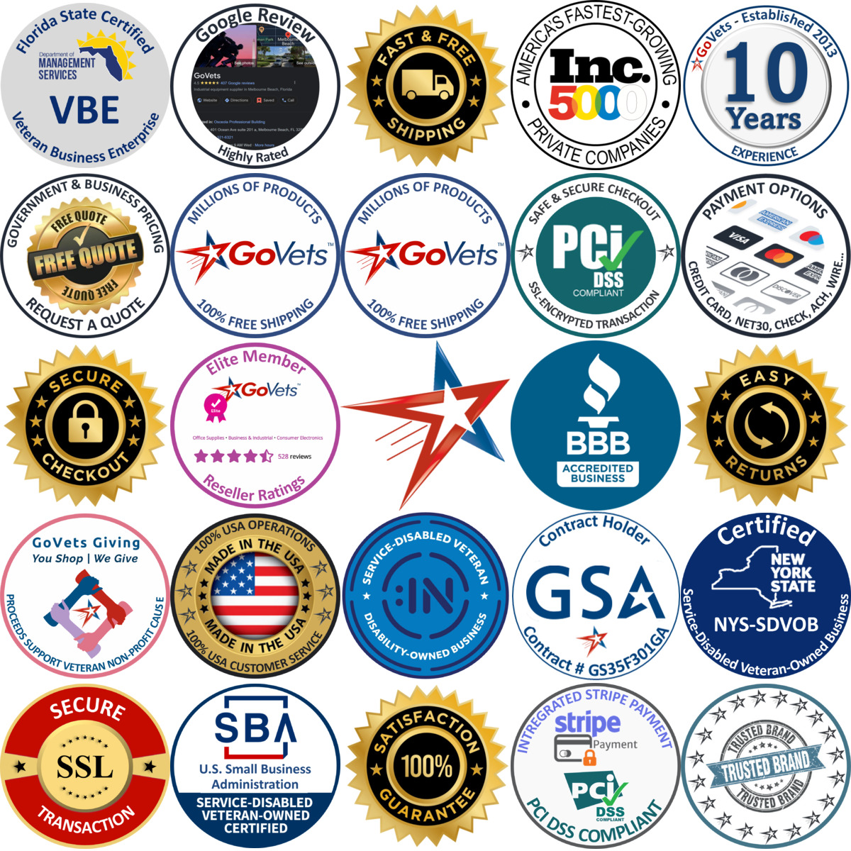 Millions of Products A selection of Stamps products on GoVets