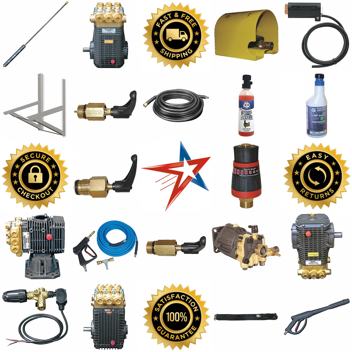 Millions of Products A selection of Pressure Washer Accessories products on GoVets