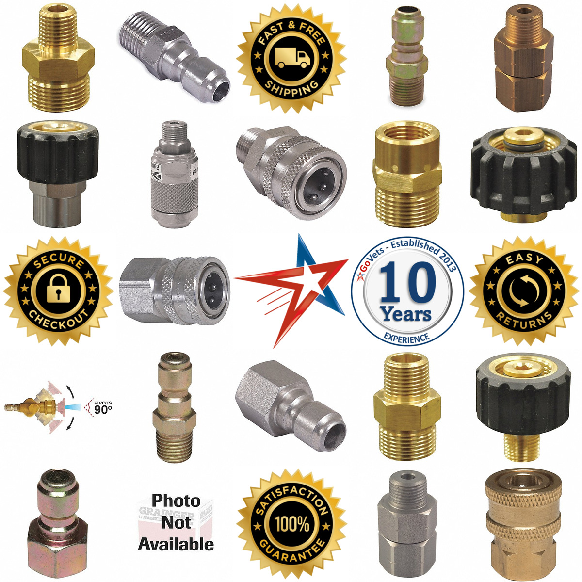 Millions of Products A selection of Pressure Washer Connectors and Adaptors products on GoVets