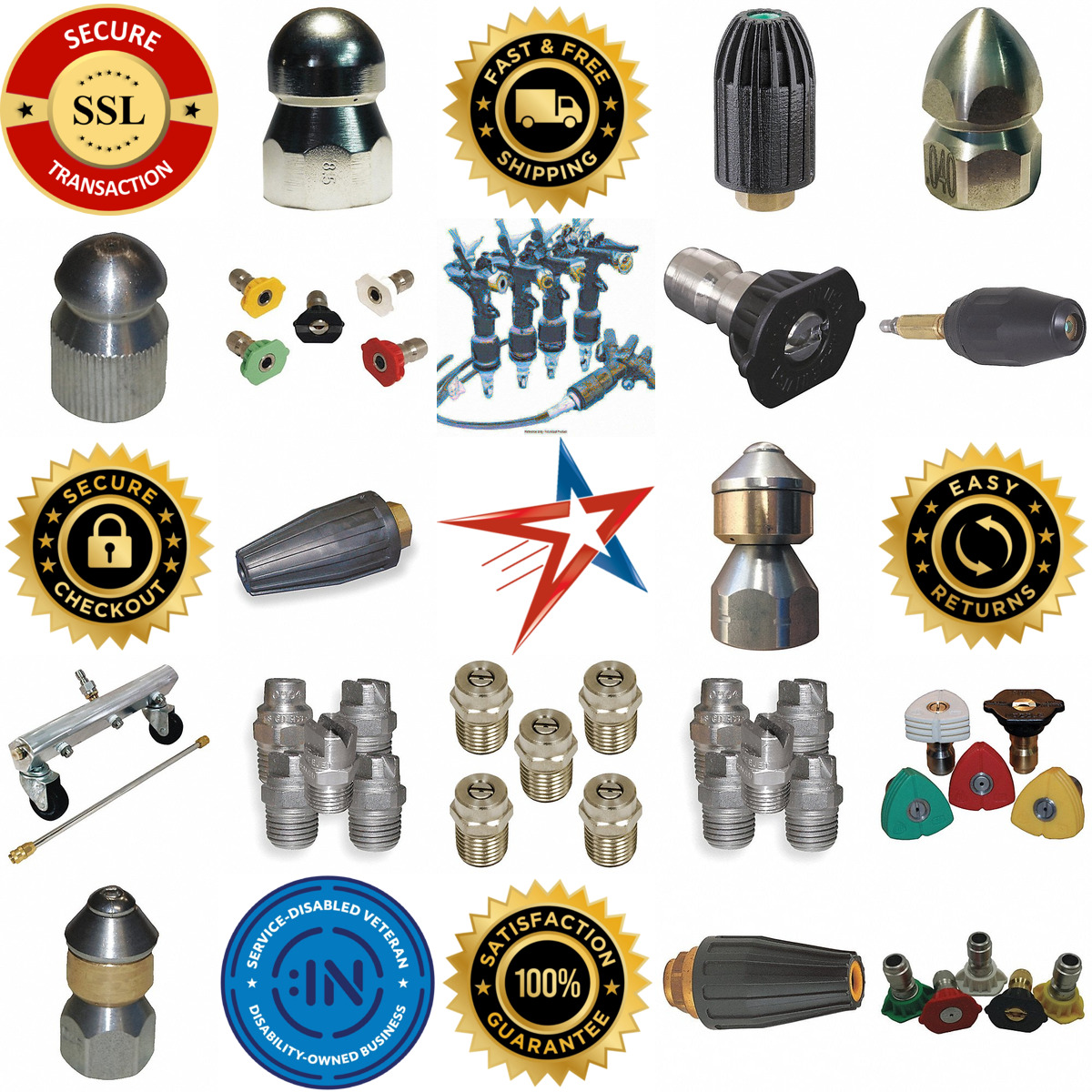 Millions of Products A selection of Pressure Washer Nozzles products on GoVets