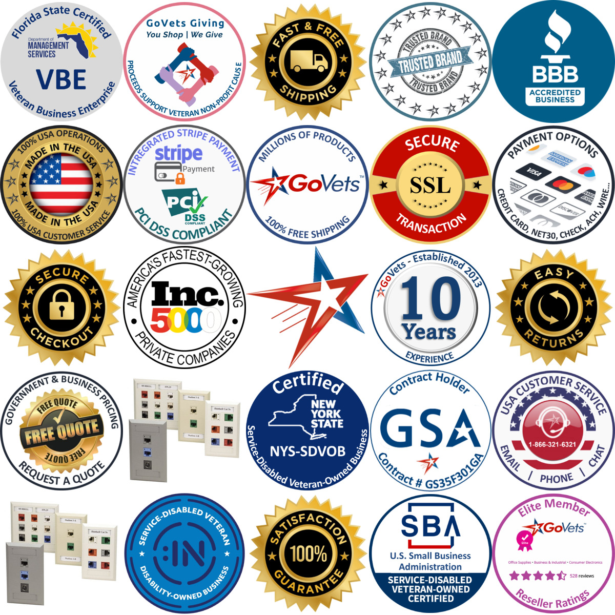 Millions of Products A selection of Hubbell products on GoVets