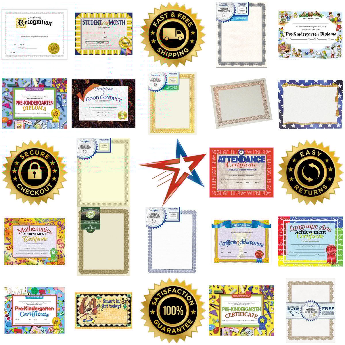 Millions of Products A selection of Certificates products on GoVets