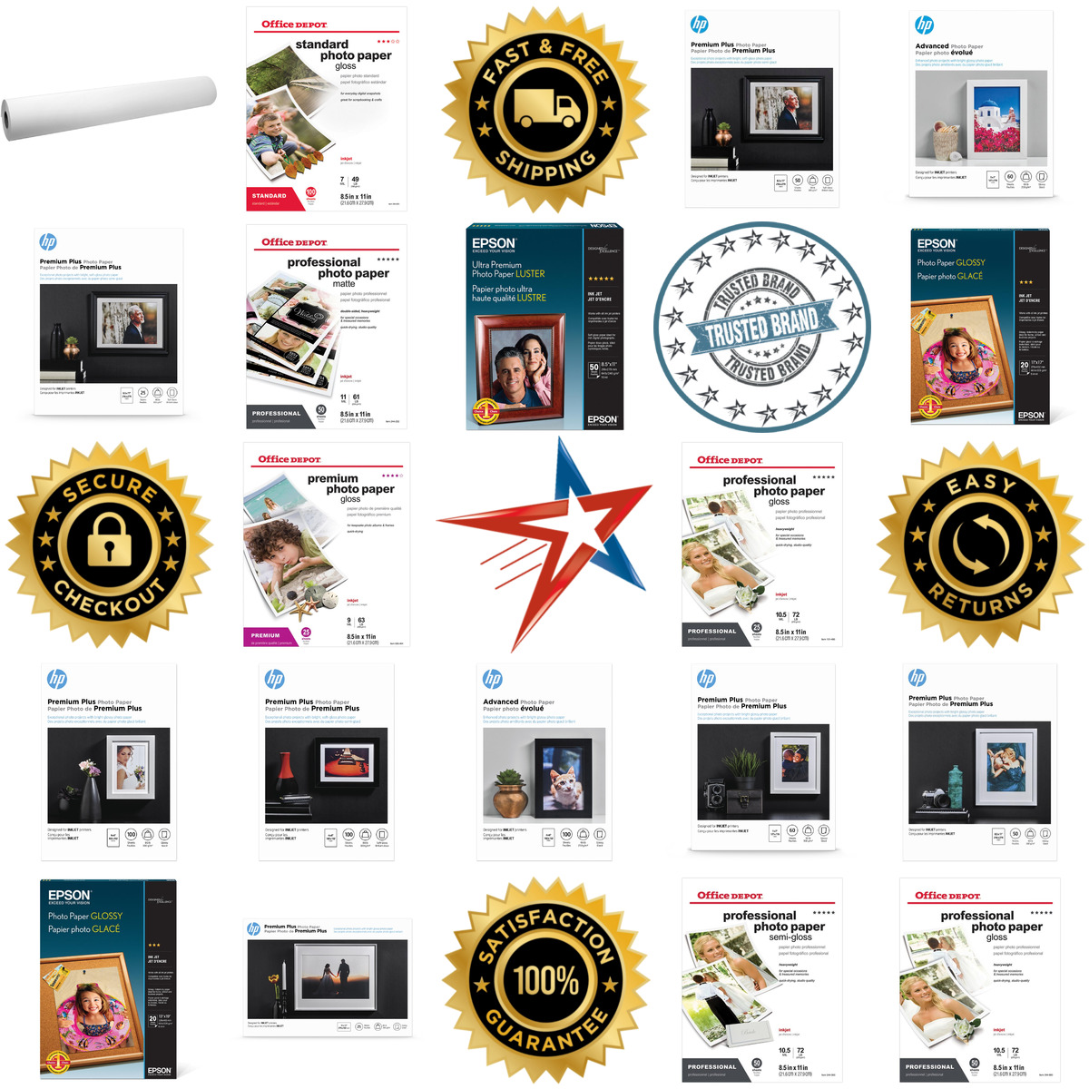 Millions of Products A selection of Photo Printer Paper products on GoVets