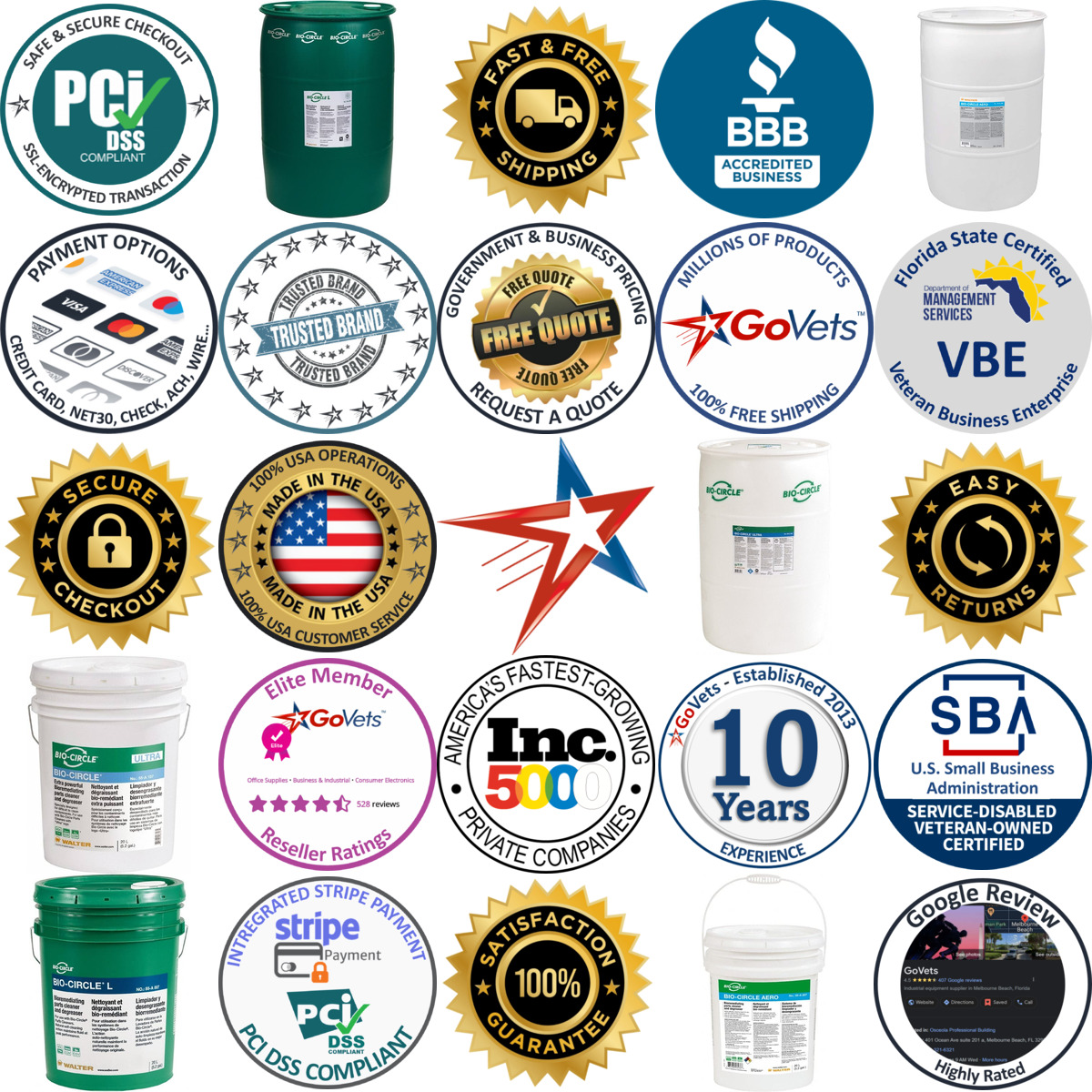 Millions of Products A selection of Bio Circle products on GoVets