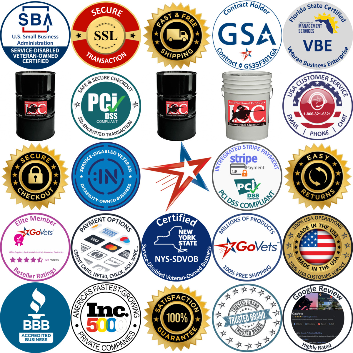 Millions of Products A selection of International Chemical products on GoVets