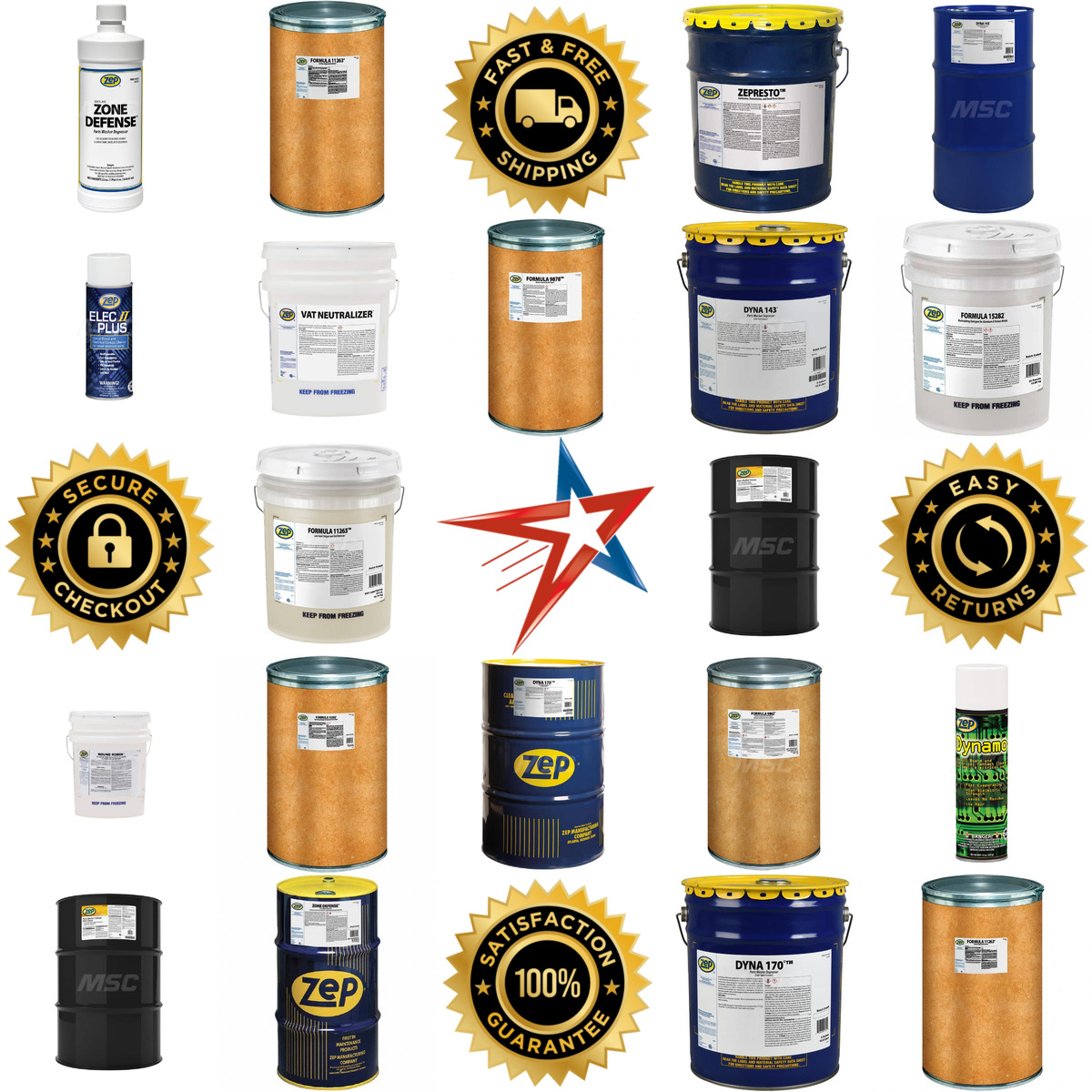 Millions of Products A selection of Zep products on GoVets