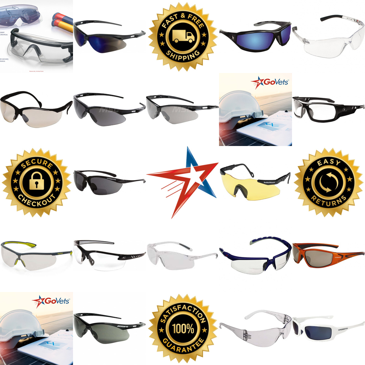 Millions of Products A selection of Safety Glasses and Replacement Lenses products on GoVets