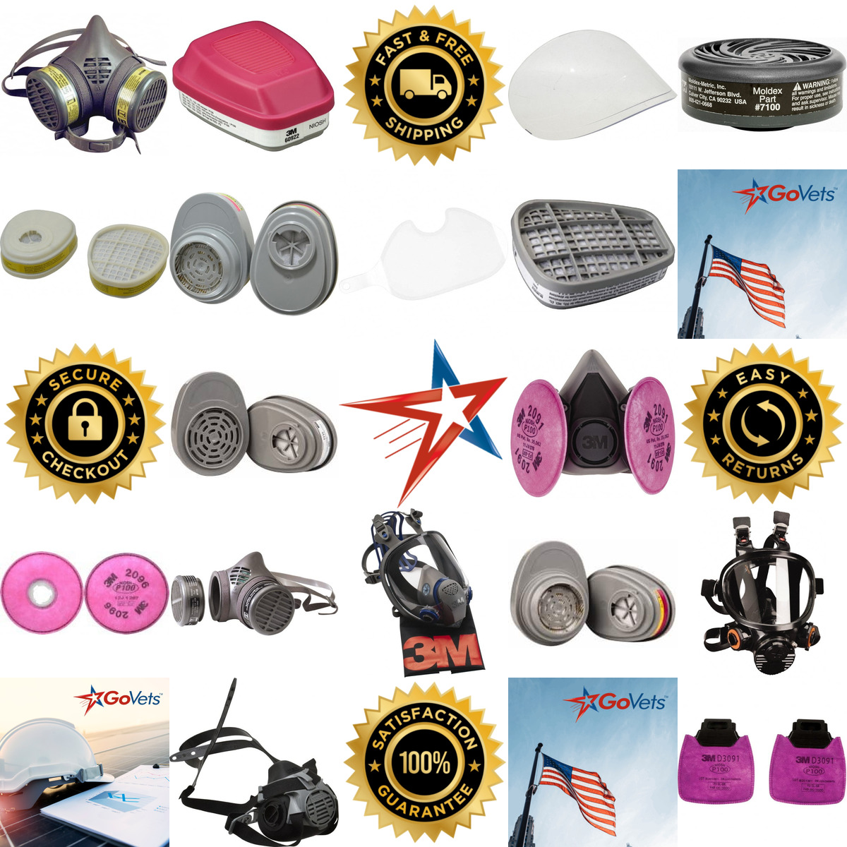 Millions of Products A selection of Facepieces Assemblies and Cartridges products on GoVets