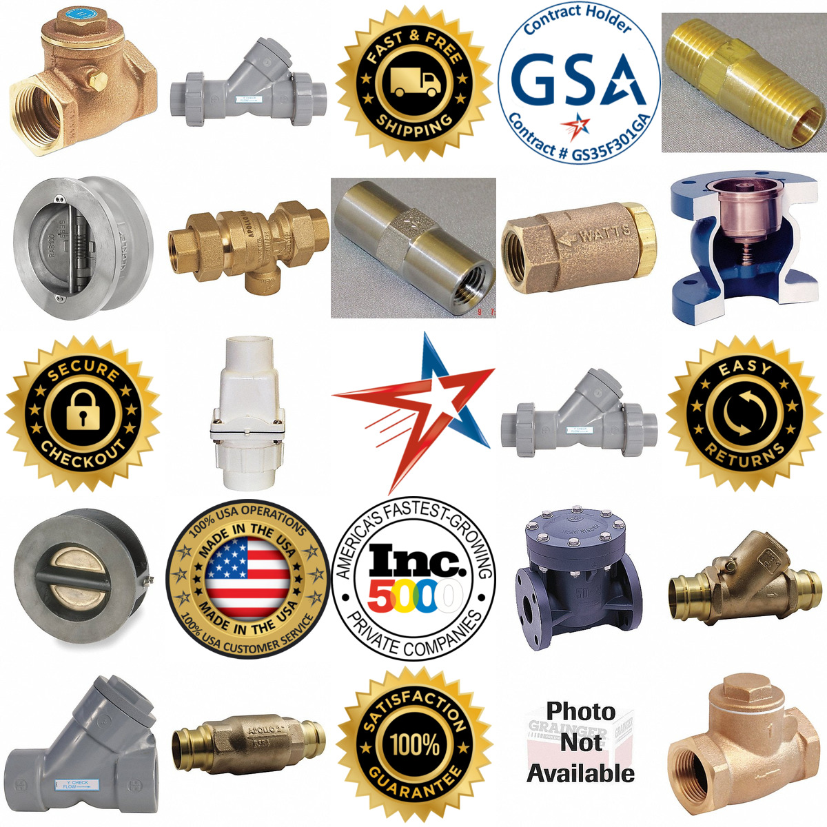 Millions of Products A selection of Check Valves products on GoVets