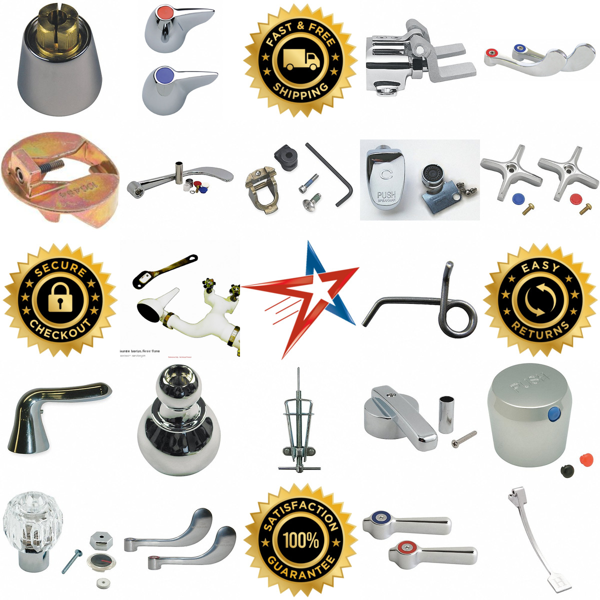 Millions of Products A selection of Faucet Handles and Foot Pedals products on GoVets