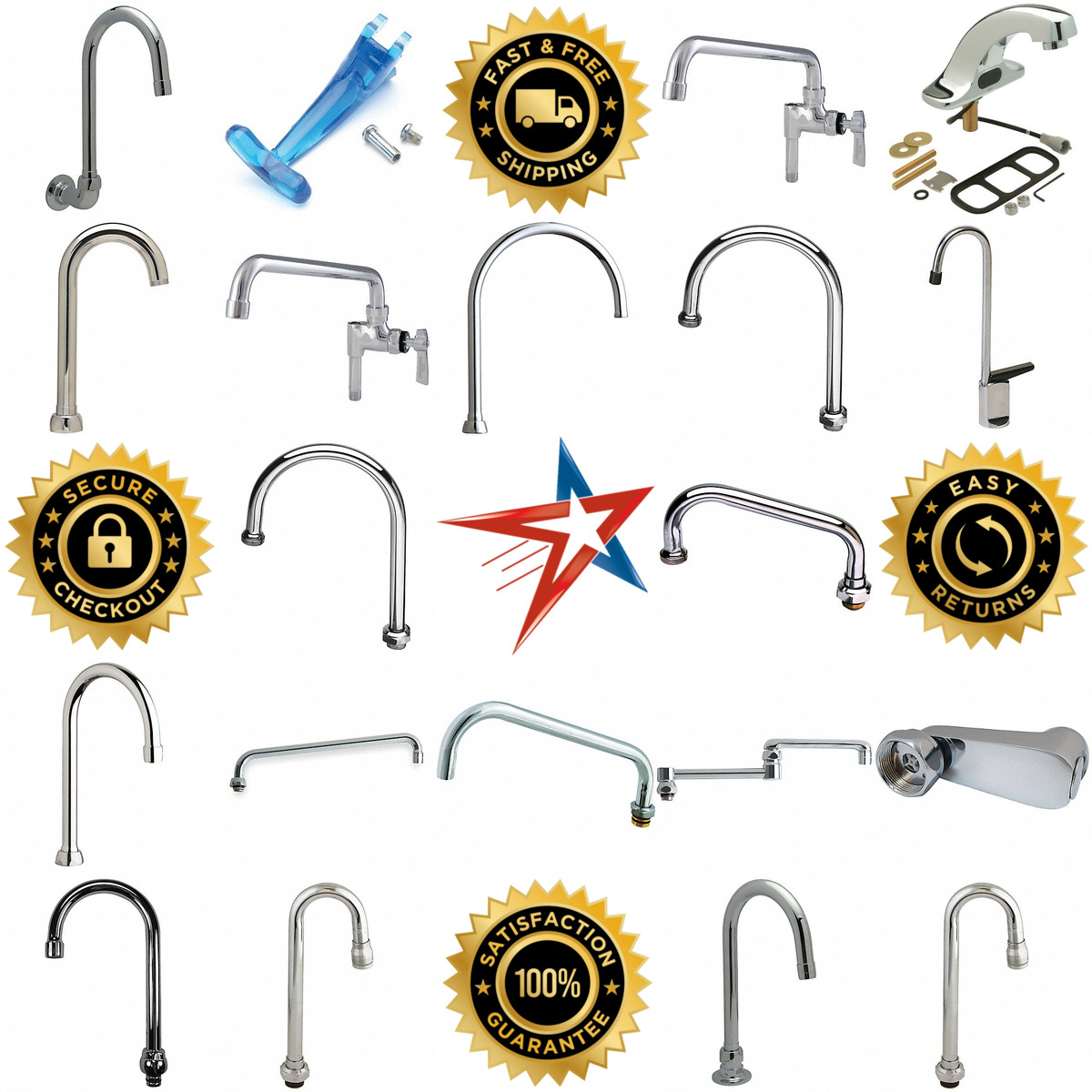 Millions of Products A selection of Faucet Spouts and Spout Extensions products on GoVets