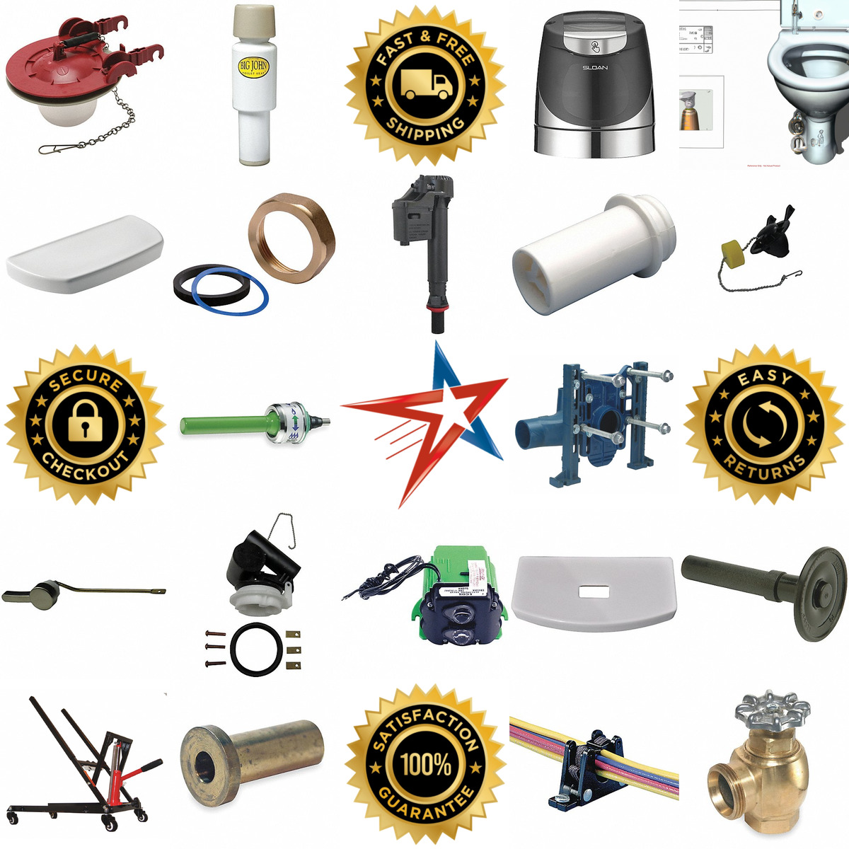 Millions of Products A selection of Toilet and Urinal Repair Parts and Accessories products on GoVets