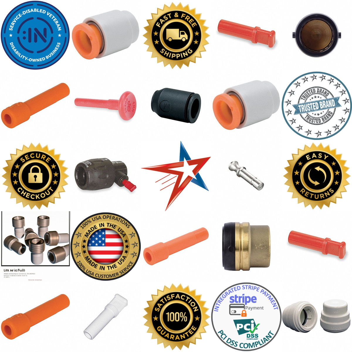 A selection of Push Fit Fitting Caps and Plugs products on GoVets