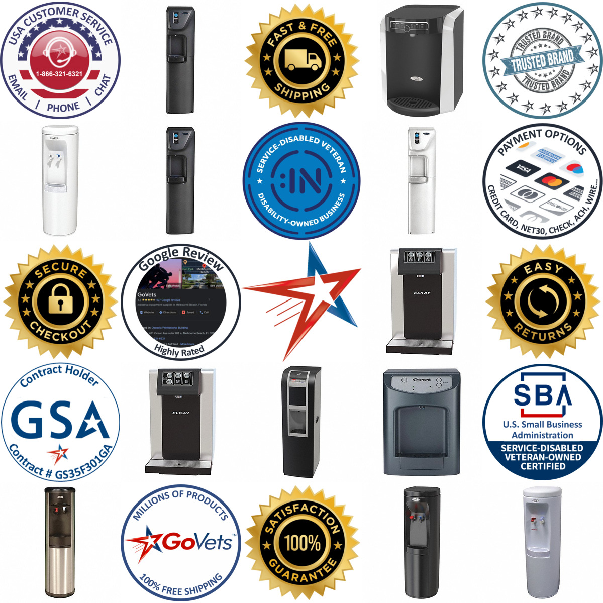 Millions of Products A selection of Inline Water Dispensers products on GoVets