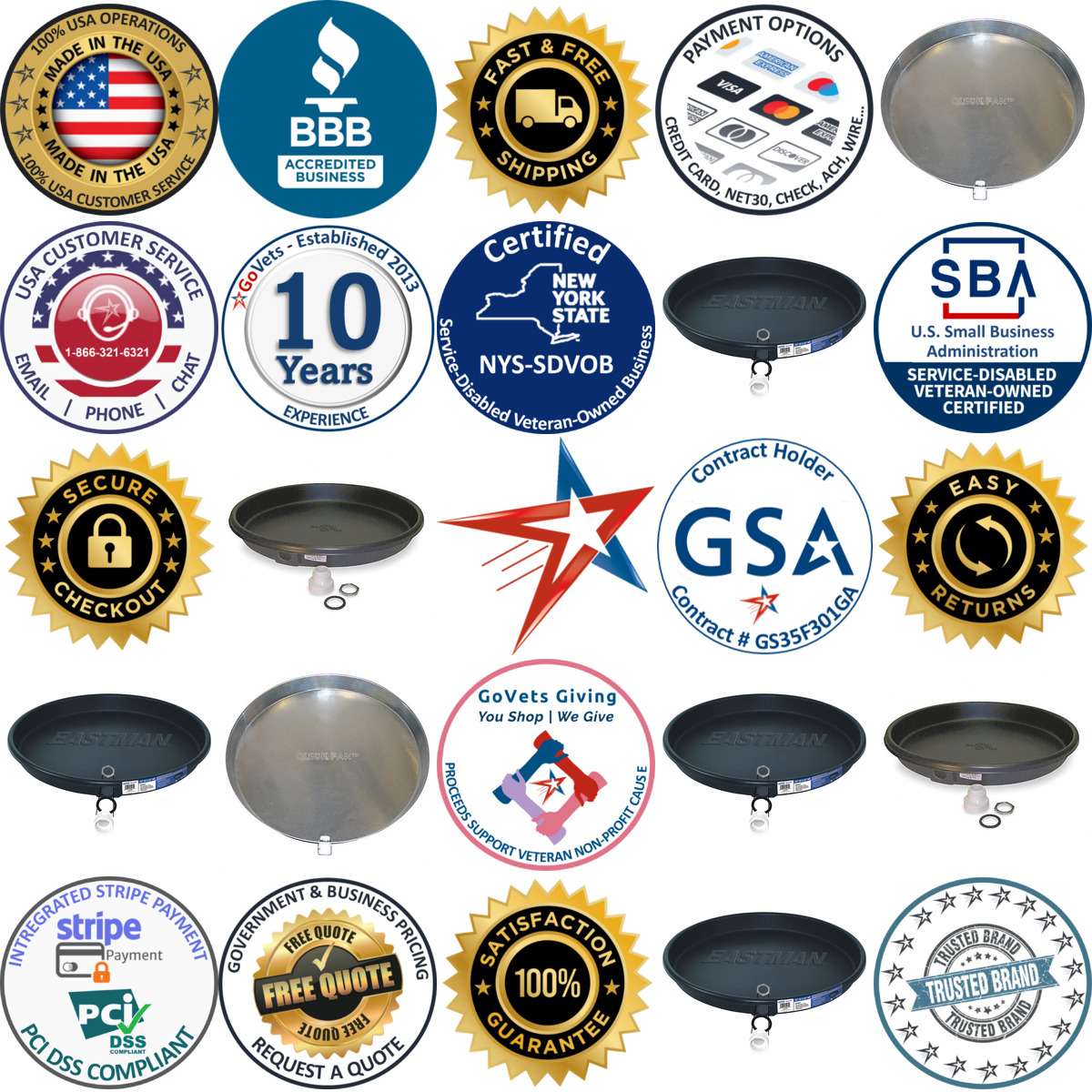 Millions of Products A selection of Water Heater Drain Pans products on GoVets