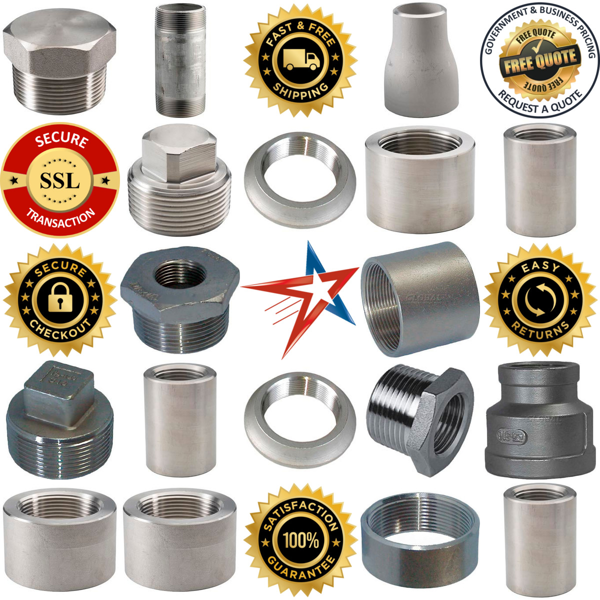 Millions of Products A selection of Stainless Steel Pipe Fittings products on GoVets