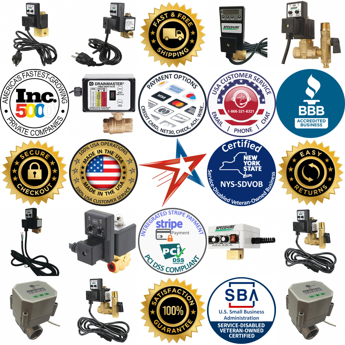 Millions of Products A selection of Timed Electric Auto Drain Valves products on GoVets