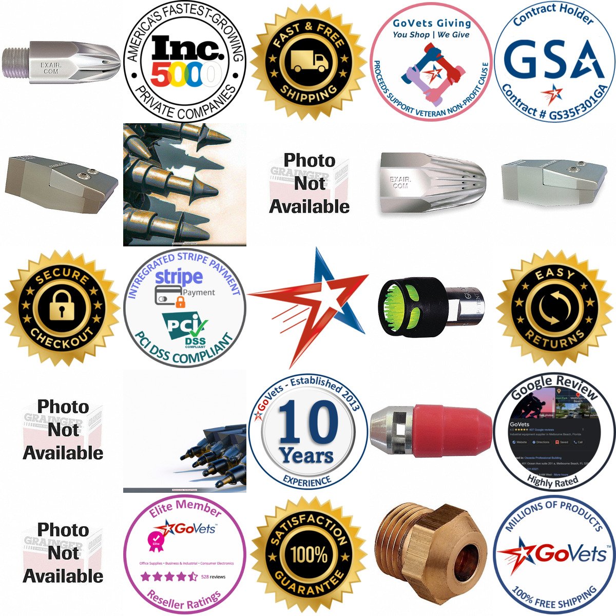 Millions of Products A selection of Air Powered Gun Nozzles products on GoVets