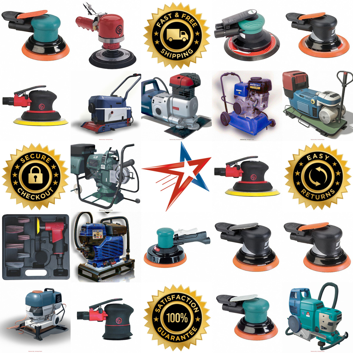 Millions of Products A selection of Air Powered Orbital Sanders products on GoVets