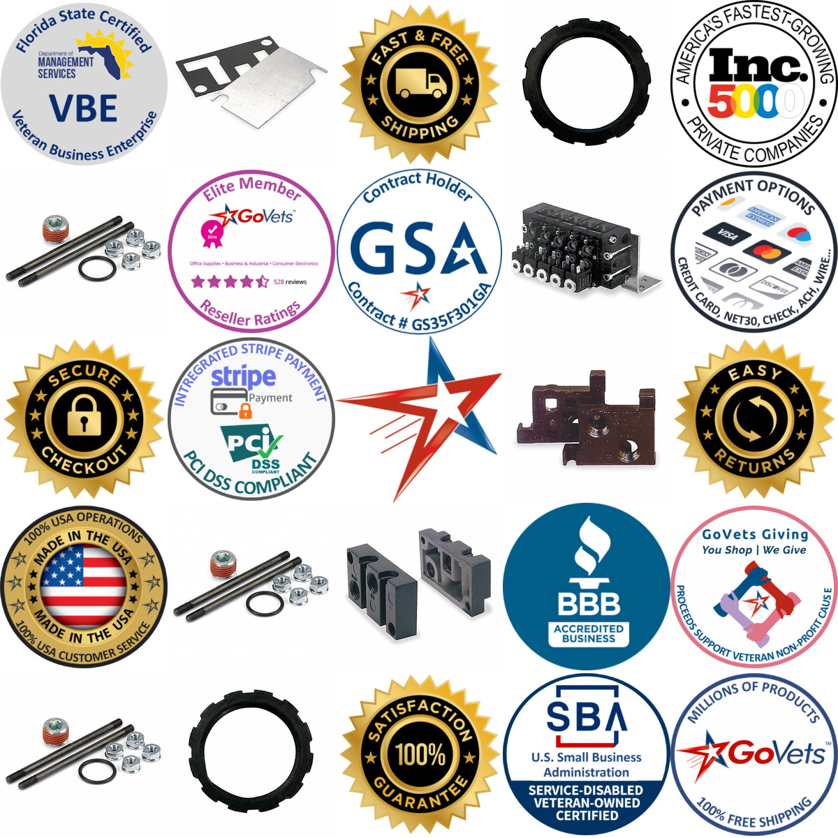 Millions of Products A selection of Valve Mounting Hardware products on GoVets