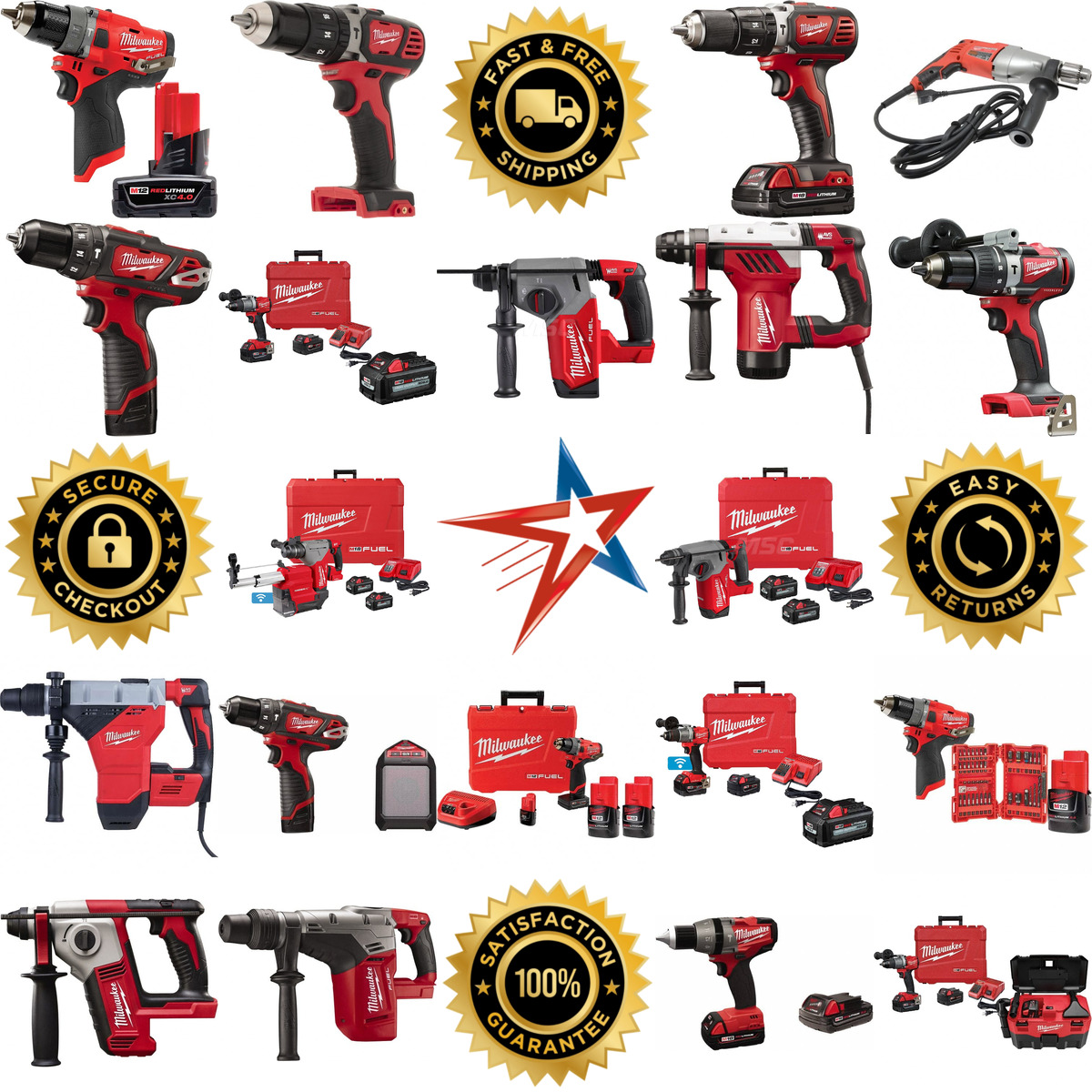 Millions of Products A selection of Milwaukee Tool products on GoVets