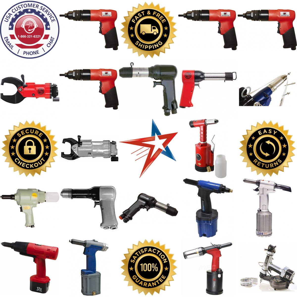 Millions of Products A selection of Air Riveters products on GoVets