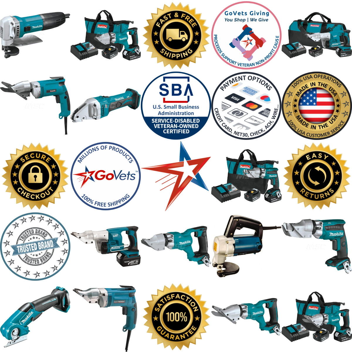 Millions of Products A selection of Makita products on GoVets
