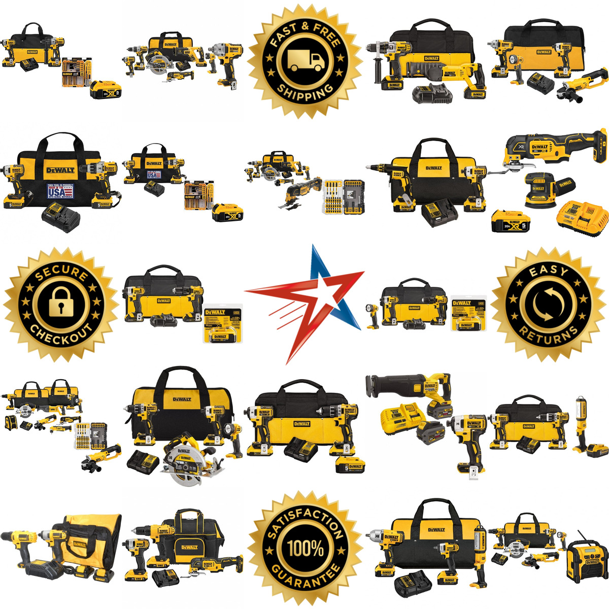 Millions of Products A selection of Dewalt products on GoVets