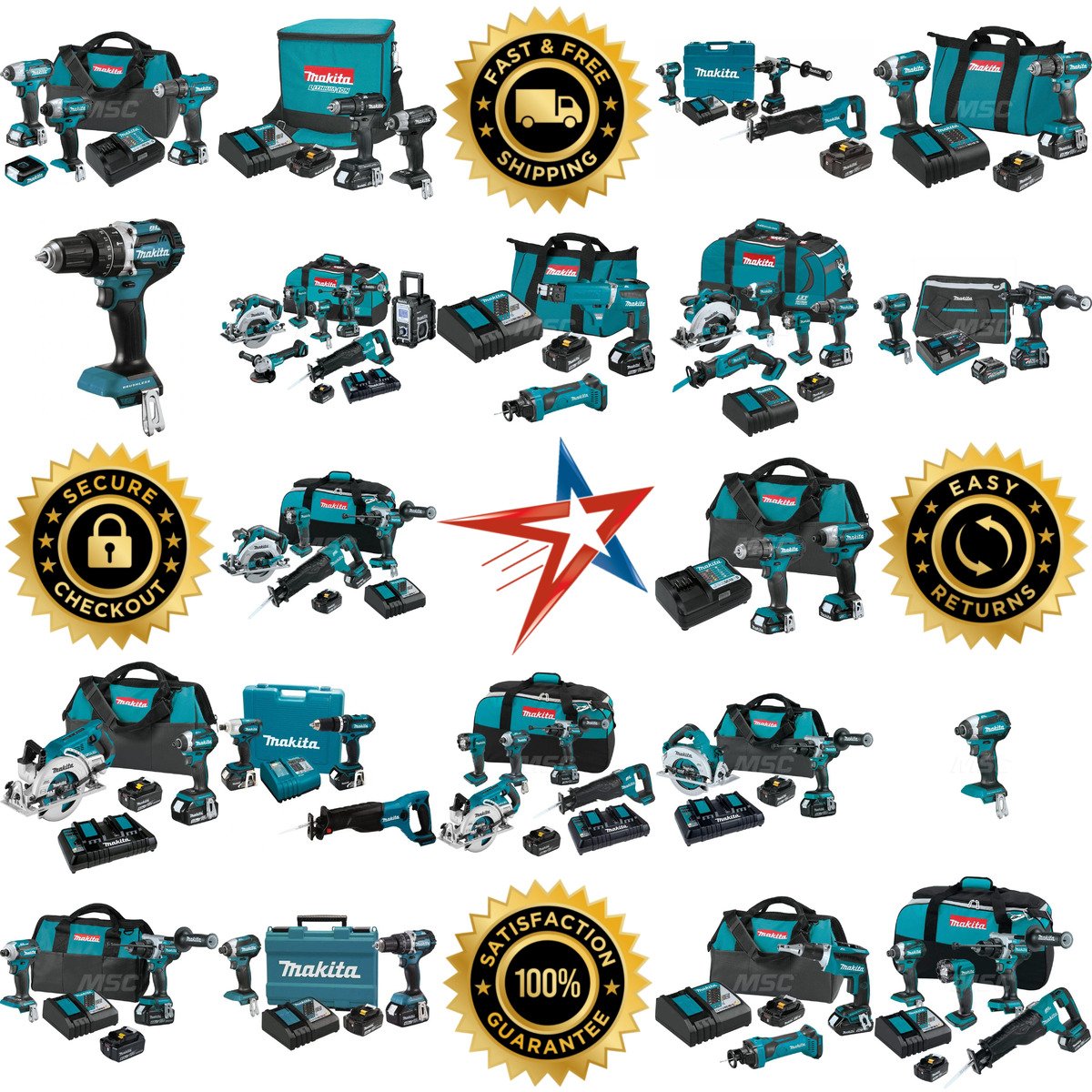 A selection of Makita products on GoVets