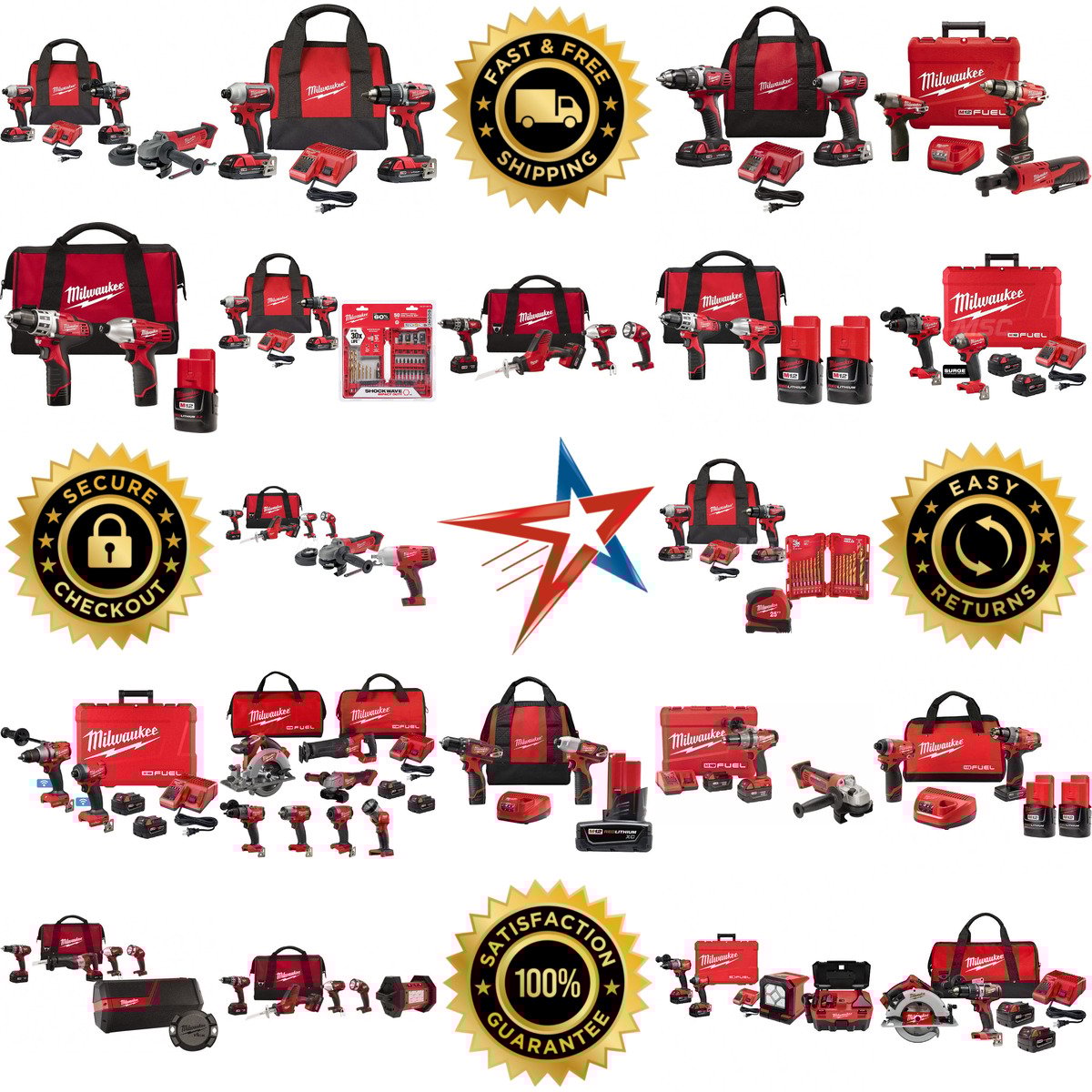 Millions of Products A selection of Milwaukee Tool products on GoVets