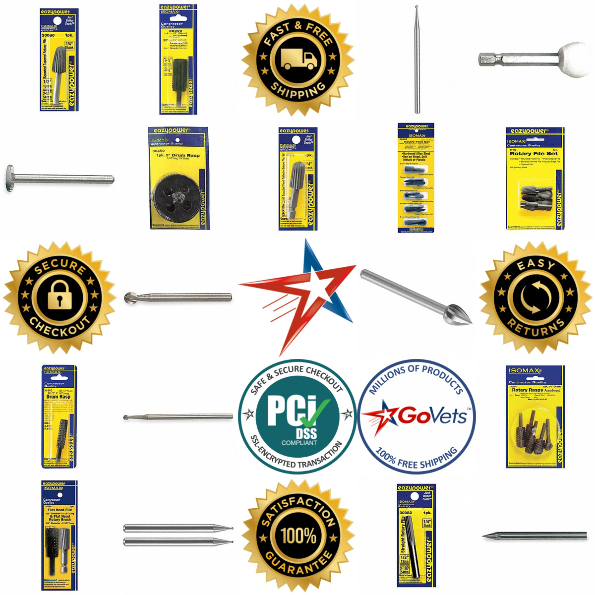 Millions of Products A selection of Carving and Engraving Burs For Rotary Tools products on GoVets