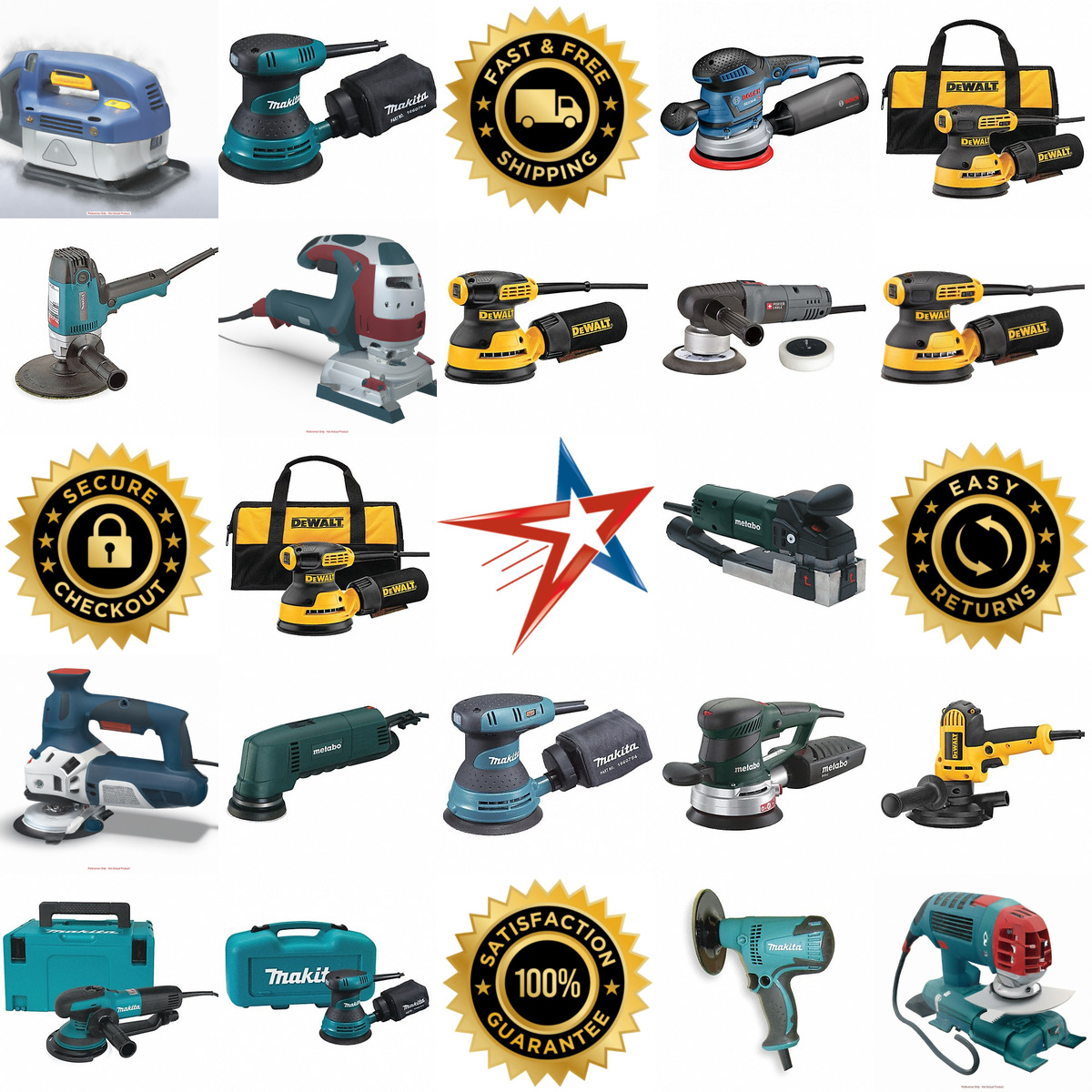 Millions of Products A selection of Corded Orbital Sanders products on GoVets