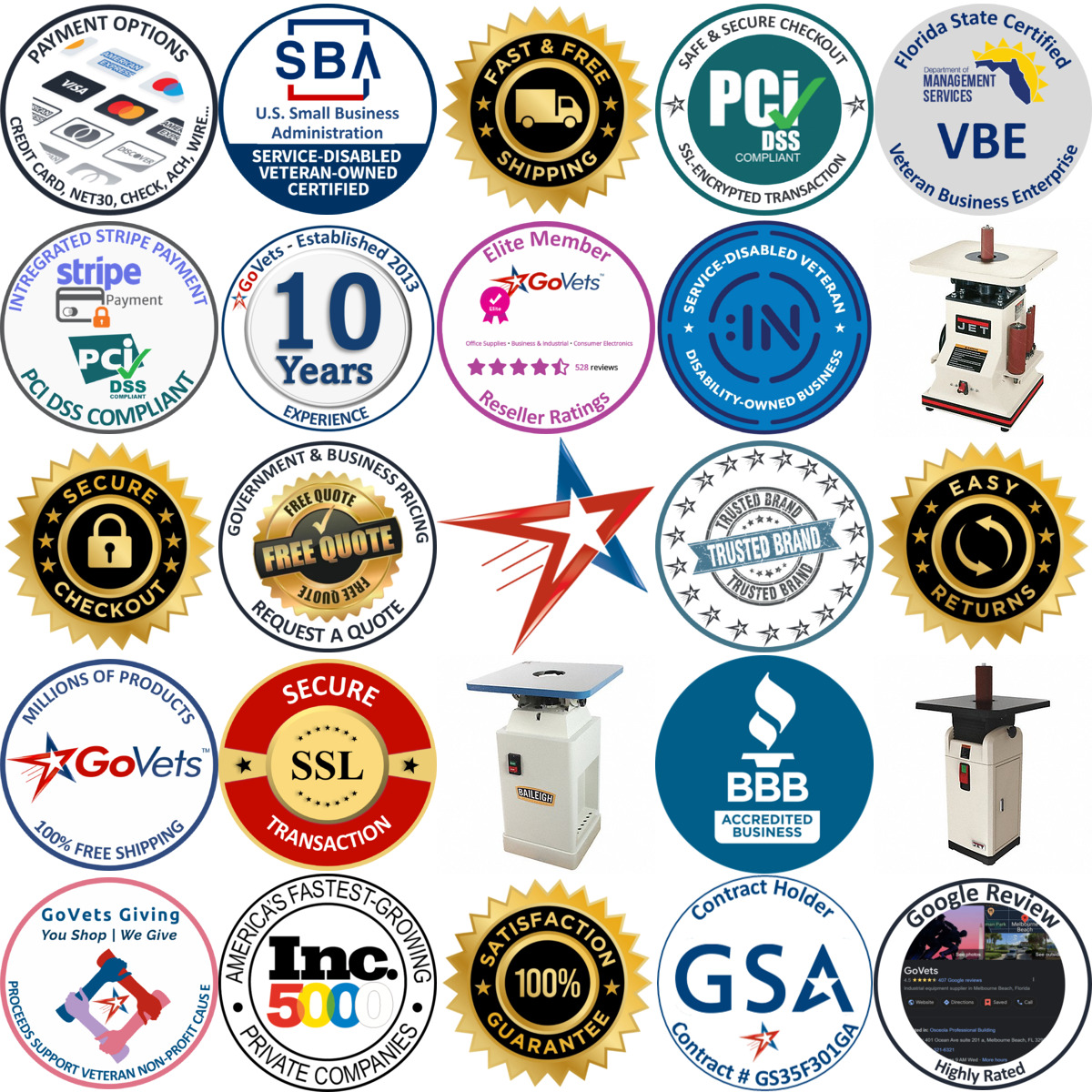 Millions of Products A selection of Corded Spindle Sanding Machines products on GoVets