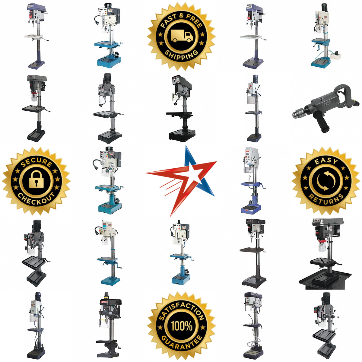 Millions of Products A selection of Floor Standing and Bench Mounted Drill Presses products on GoVets