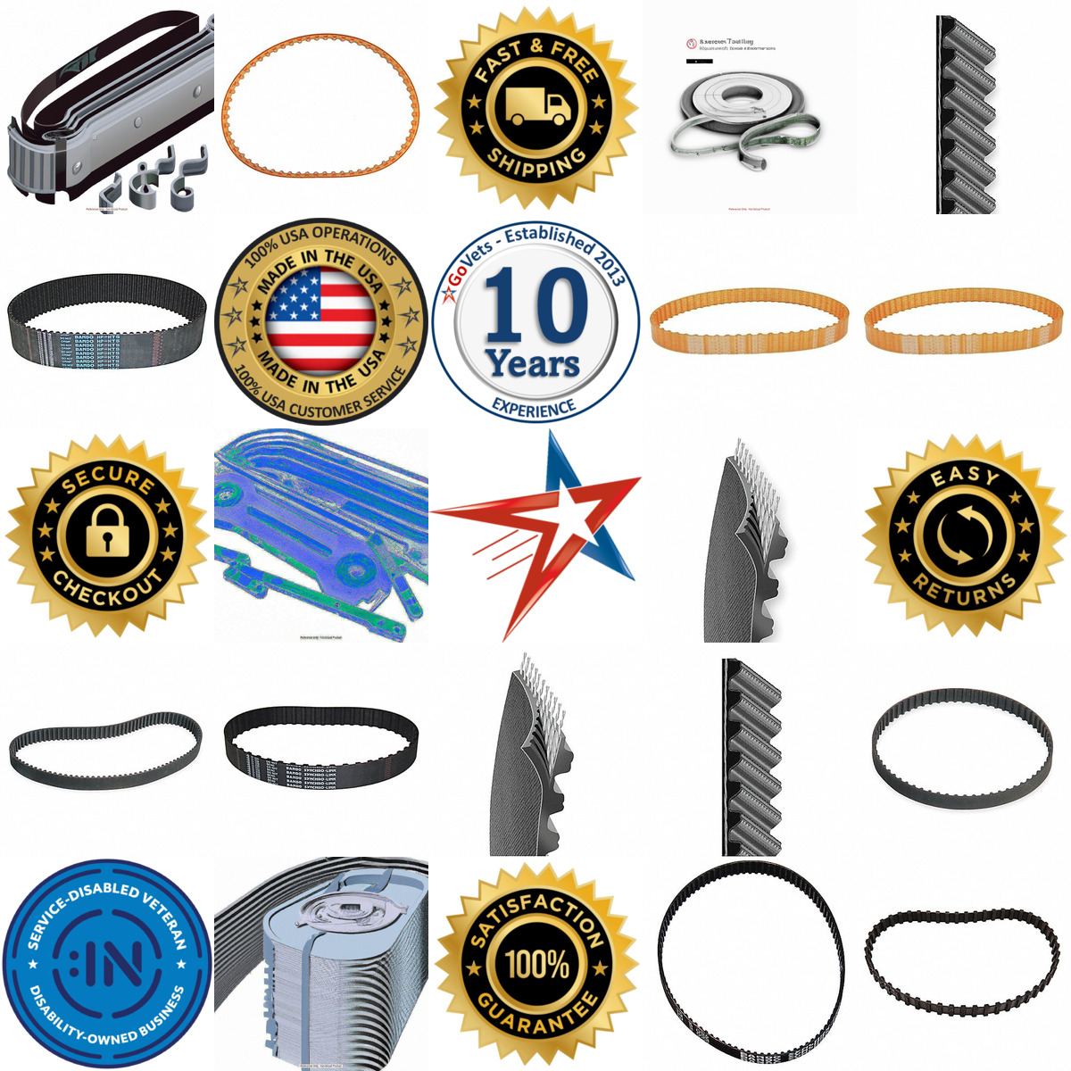 Millions of Products A selection of Timing Belts products on GoVets