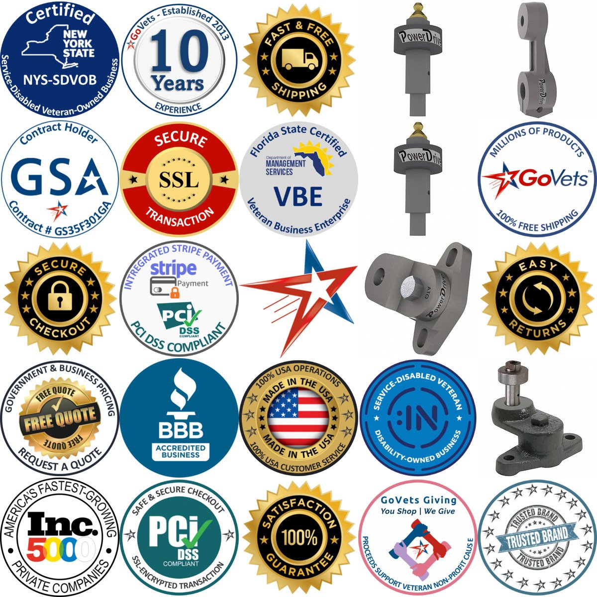 Millions of Products A selection of Drive Tighteners products on GoVets