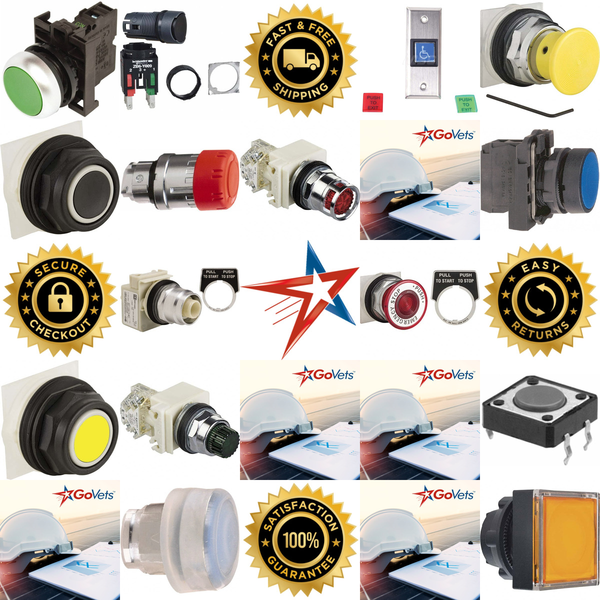 Millions of Products A selection of Pushbutton Switches products on GoVets