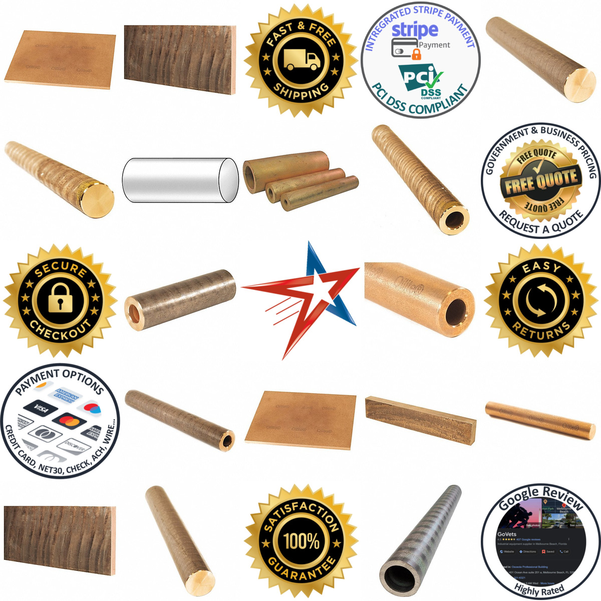 Millions of Products A selection of Bronze Blanks Flats Bars Plates and Sheet Stock products on GoVets