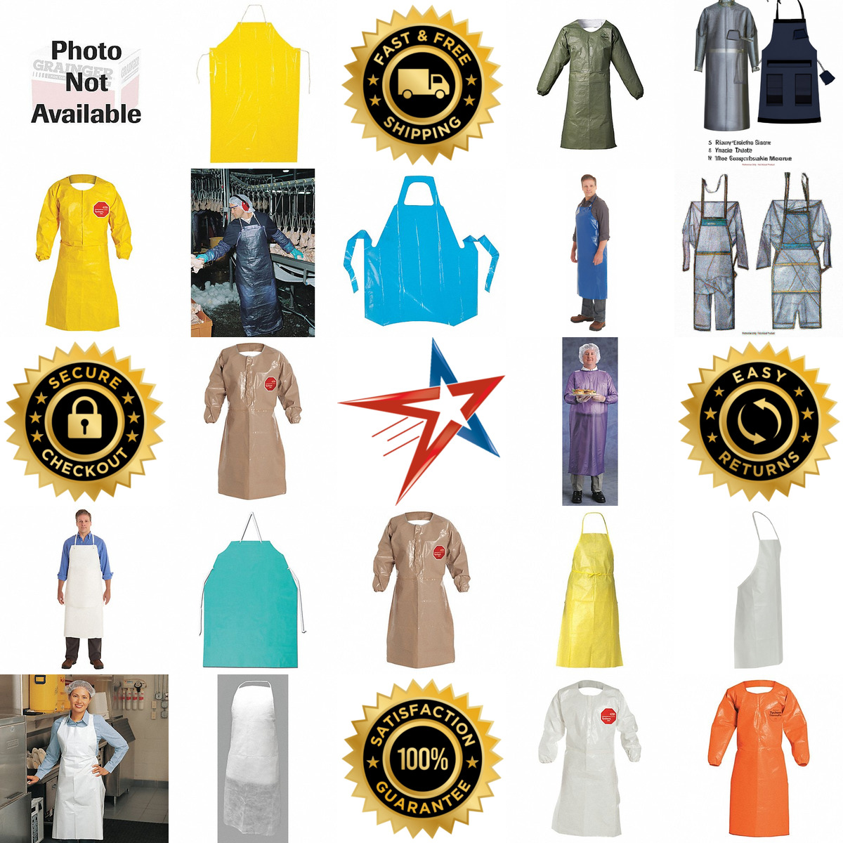 Millions of Products A selection of Chemical and Particulate Protective Aprons products on GoVets