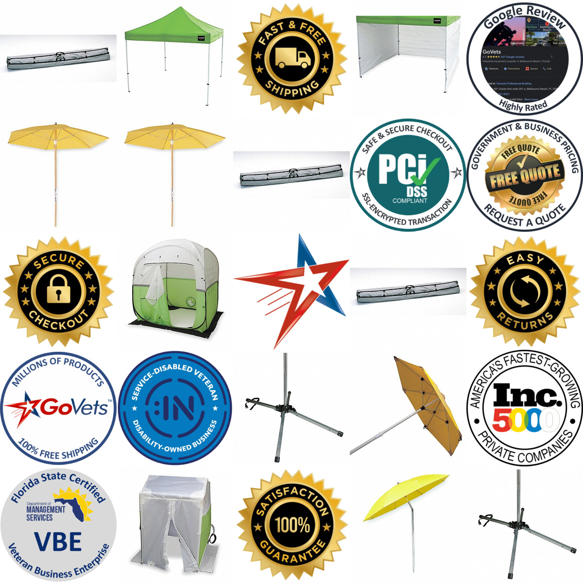 Millions of Products A selection of Manhole Shelters and Umbrellas products on GoVets